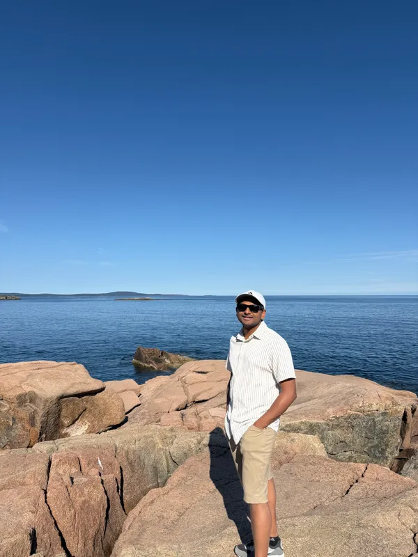 On the rocky coast
