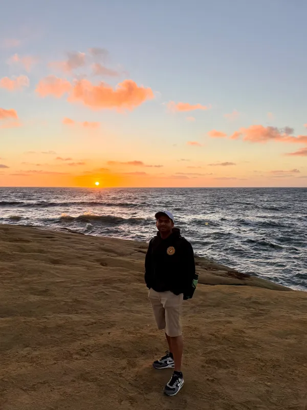 Sunset on the beach