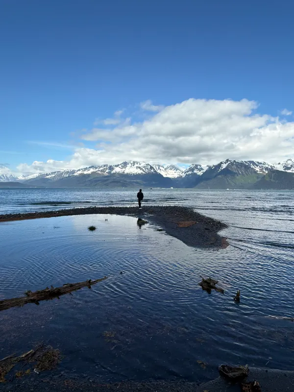 Mountains across the water
